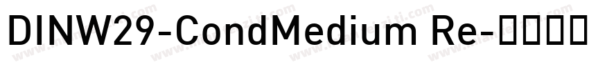 DINW29-CondMedium Re字体转换